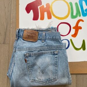 Vintage Levi’s wide leg orange tab jeans